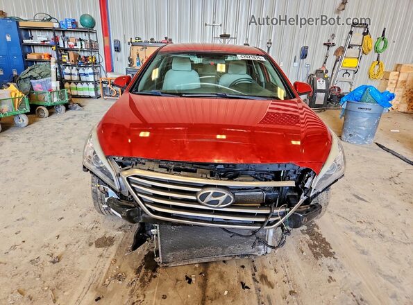 5NPE24AF7HH447563 2017 HYUNDAI SONATA Красный Вид спереди