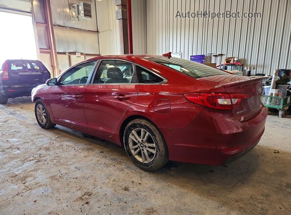 5NPE24AF7HH447563 2017 HYUNDAI SONATA Красный Задняя левая четверть