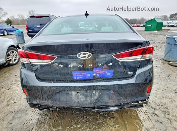 5NPE24AF7KH753606 2019 HYUNDAI SONATA Черный Вид сзади