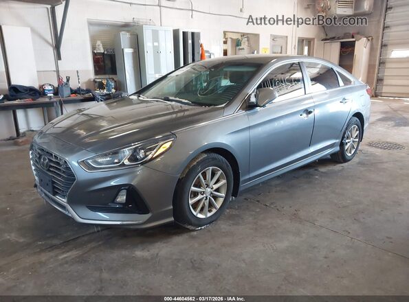 5NPE24AF7KH798352 2019 HYUNDAI SONATA Gray წინა მარცხენა ხედი სამი მეოთხედიდან