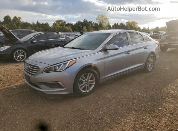 5NPE24AF8GH370796 2016 HYUNDAI SONATA Серебряный Передняя левая четверть