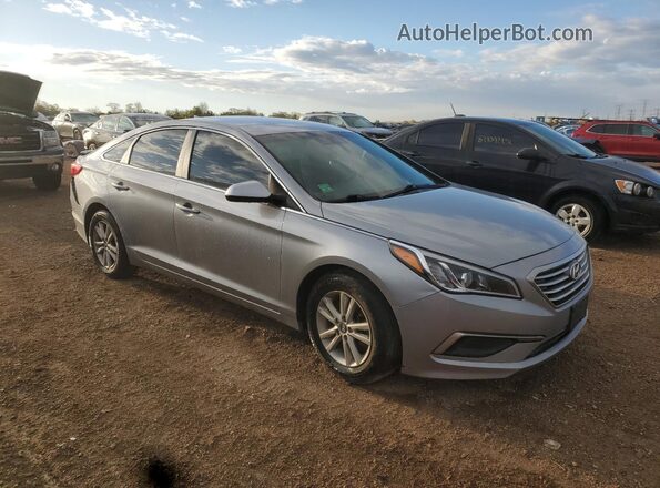 5NPE24AF8GH370796 2016 HYUNDAI SONATA Серебряный Передняя правая четверть