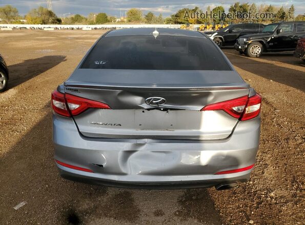 5NPE24AF8GH370796 2016 HYUNDAI SONATA Серебряный Вид сзади