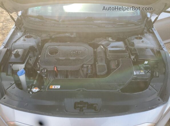 5NPE24AF8GH370796 2016 HYUNDAI SONATA Серебряный Вид задней части салона
