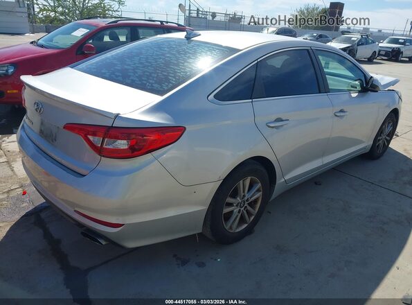 5NPE24AF8HH480524 2017 HYUNDAI SONATA Серебряный Задняя правая четверть