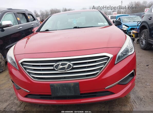 5NPE24AF8HH489272 2017 HYUNDAI SONATA Красный Вид щитка приборов