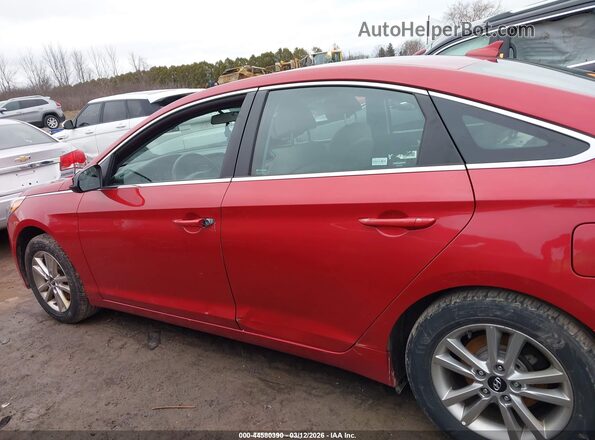 5NPE24AF8HH489272 2017 HYUNDAI SONATA Красный Панорамный вид салона 360°