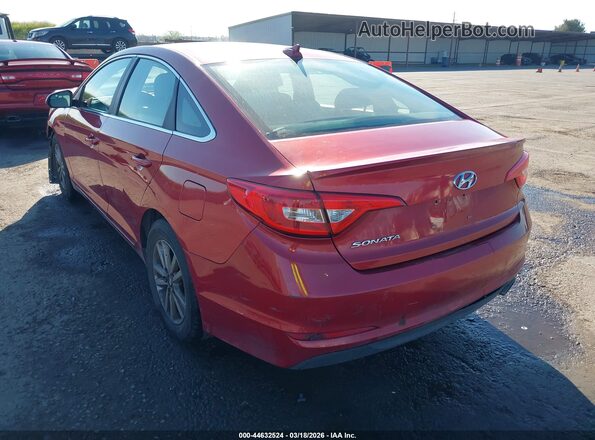 5NPE24AF8HH494732 2017 HYUNDAI SONATA Красный Задняя левая четверть