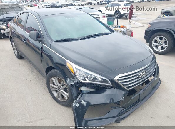 5NPE24AF8HH500948 2017 HYUNDAI SONATA Black Przód prawy