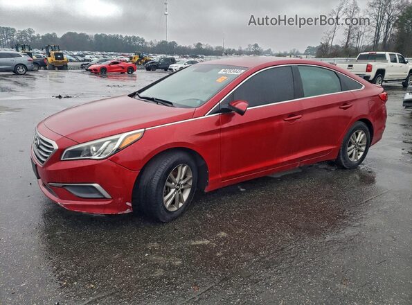 5NPE24AF8HH578159 2017 HYUNDAI SONATA Бордовый Передняя левая четверть