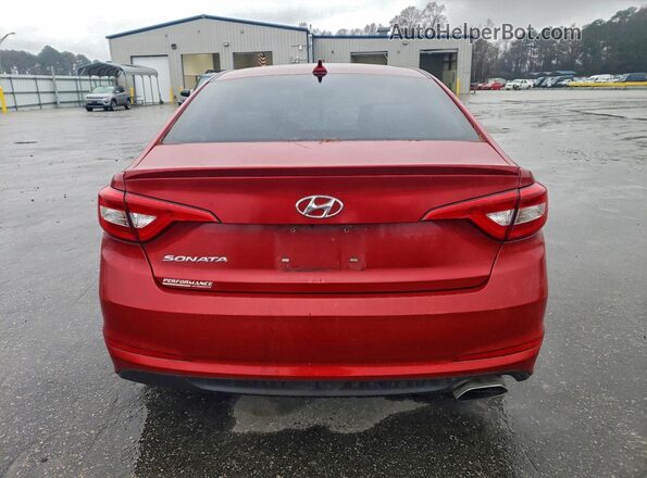5NPE24AF8HH578159 2017 HYUNDAI SONATA Бордовый Вид сзади