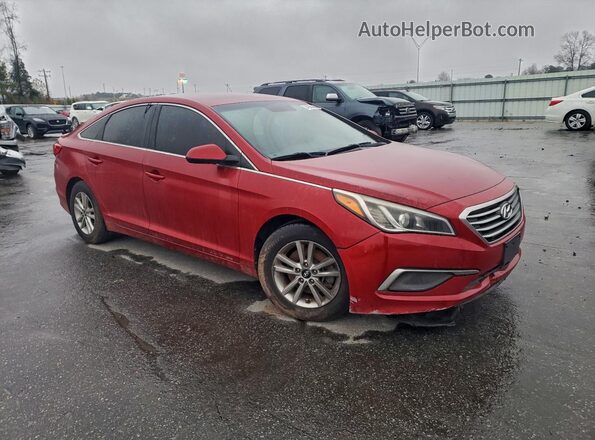 5NPE24AF8HH578159 2017 HYUNDAI SONATA Бордовый Передняя правая четверть