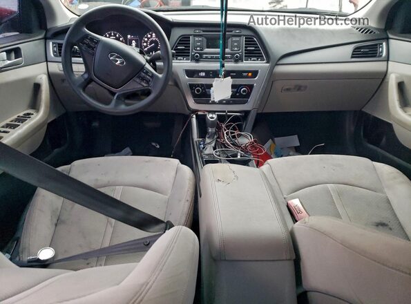 5NPE24AF8HH578159 2017 HYUNDAI SONATA Бордовый Вид панели приборов