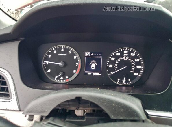 5NPE24AF8HH578159 2017 HYUNDAI SONATA Бордовый Вид щитка приборов