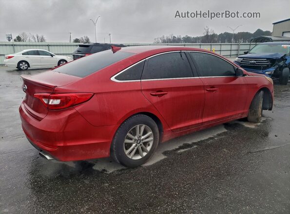5NPE24AF8HH578159 2017 HYUNDAI SONATA Бордовый Задняя правая четверть