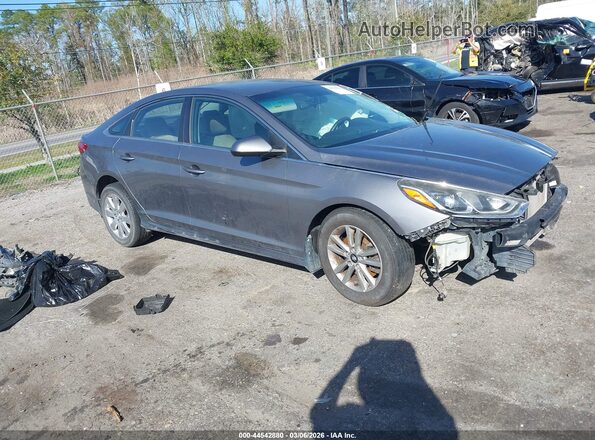 5NPE24AF8JH613823 2018 HYUNDAI SONATA Blue Przód prawy