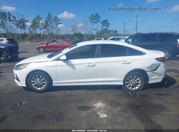 5NPE24AF8KH776067 2019 HYUNDAI SONATA Белый Панорамный вид салона 360°
