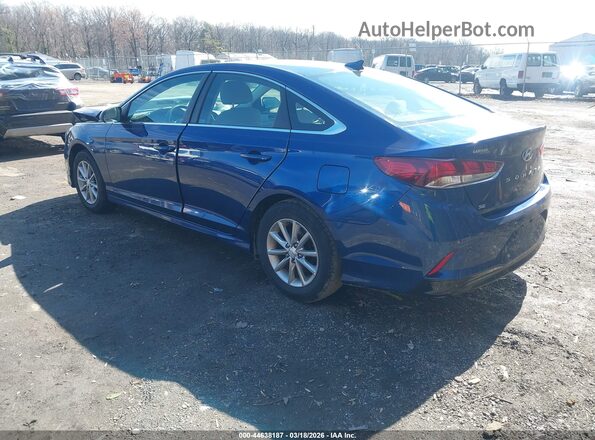 5NPE24AF8KH780555 2019 HYUNDAI SONATA Синий Задняя левая четверть