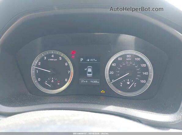 5NPE24AF8KH780555 2019 HYUNDAI SONATA Синий Вид задних сидений