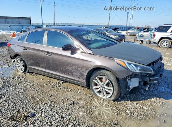 5NPE24AF9GH407337 2016 HYUNDAI SONATA Charcoal Front right