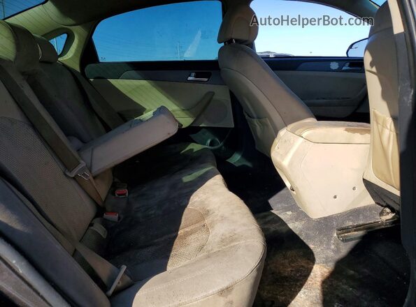 5NPE24AF9GH407337 2016 HYUNDAI SONATA Charcoal Rear seats view