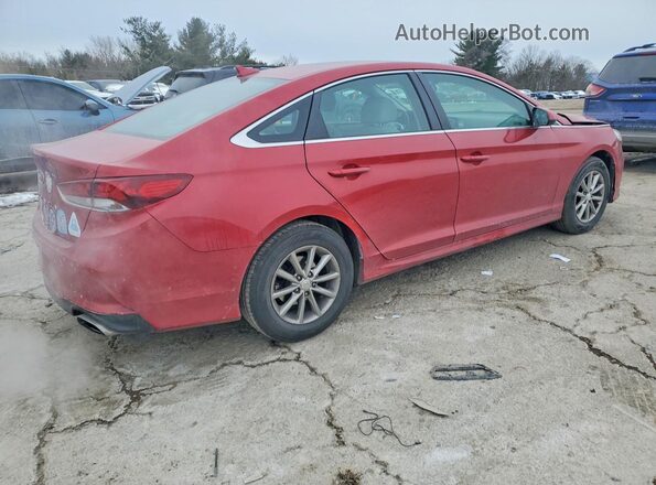 5NPE24AF9KH791578 2019 HYUNDAI SONATA Red Tył prawy
