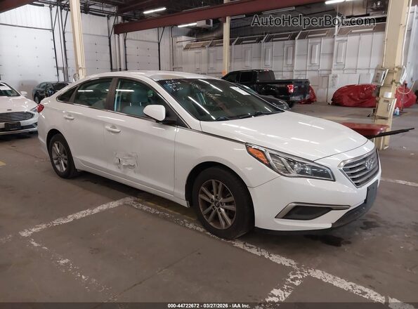 5NPE24AFXHH567504 2017 HYUNDAI SONATA White Front right