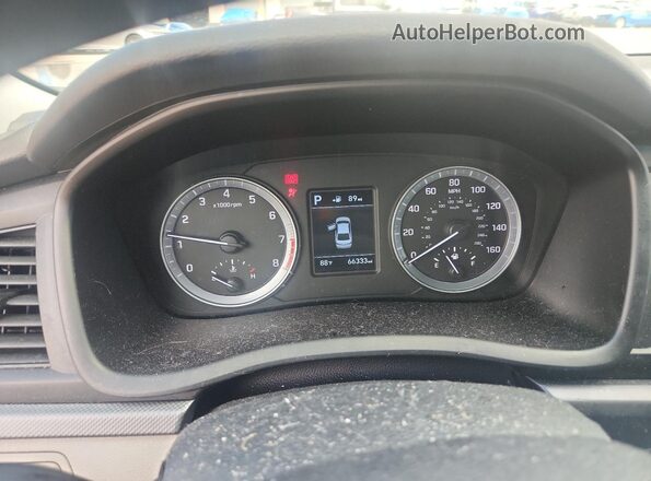 5NPE24AFXKH753437 2019 HYUNDAI SONATA Silver Widok zestawu wskaźników