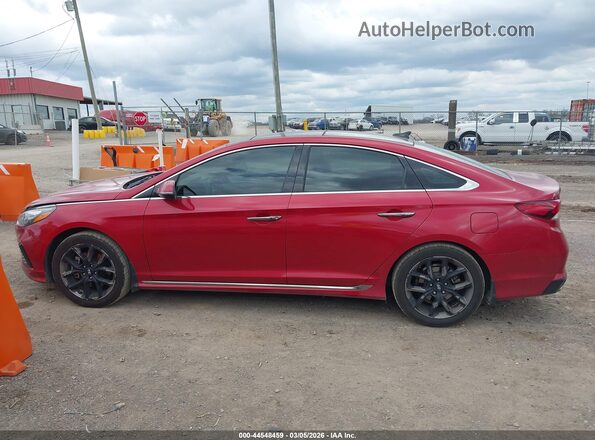 5NPE34AB0KH742103 2019 HYUNDAI SONATA Красный Панорамный вид салона 360°