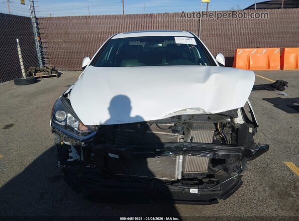 5NPE34AB6JH683704 2018 HYUNDAI SONATA Белый Вид щитка приборов