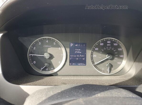 5NPE34AF0GH287554 2016 HYUNDAI SONATA Белый Вид щитка приборов