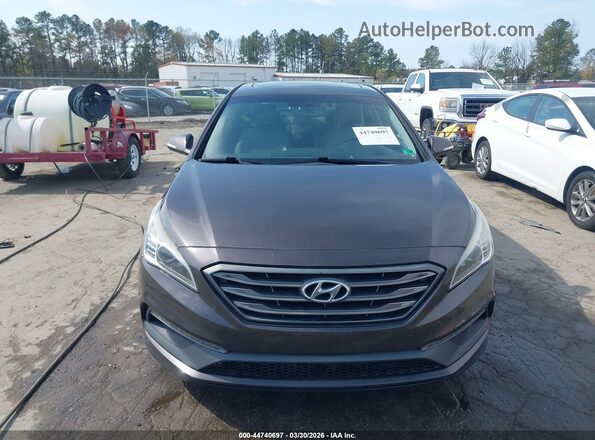 5NPE34AF0GH362298 2016 HYUNDAI SONATA Коричневый Вид задней части салона