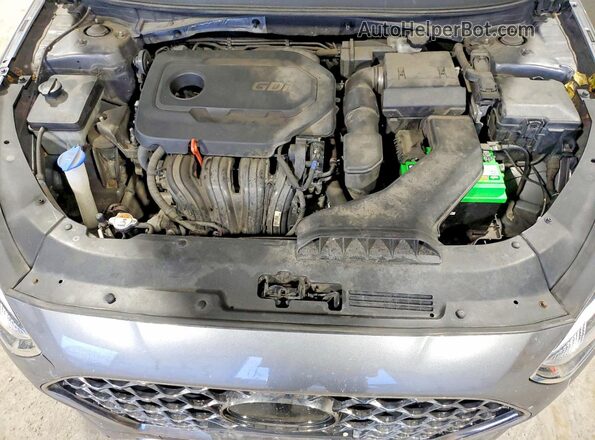 5NPE34AF0KH741875 2019 HYUNDAI SONATA Gray Widok wnętrza z tyłu