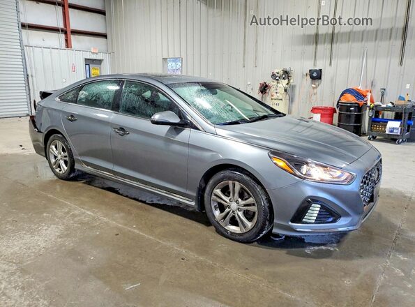 5NPE34AF0KH741875 2019 HYUNDAI SONATA Gray Przód prawy