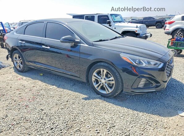 5NPE34AF0KH761950 2019 HYUNDAI SONATA Black Przód prawy