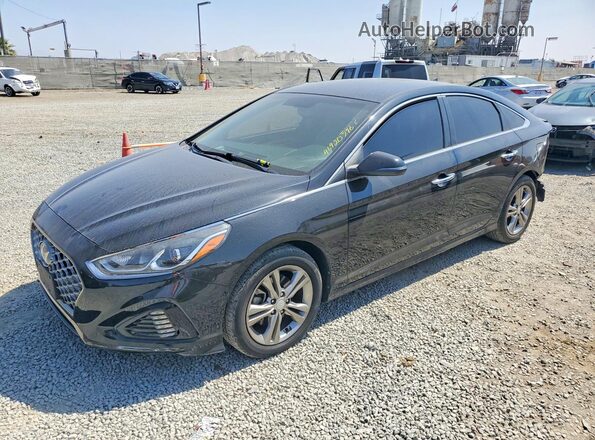 5NPE34AF0KH761950 2019 HYUNDAI SONATA Black Przód lewy