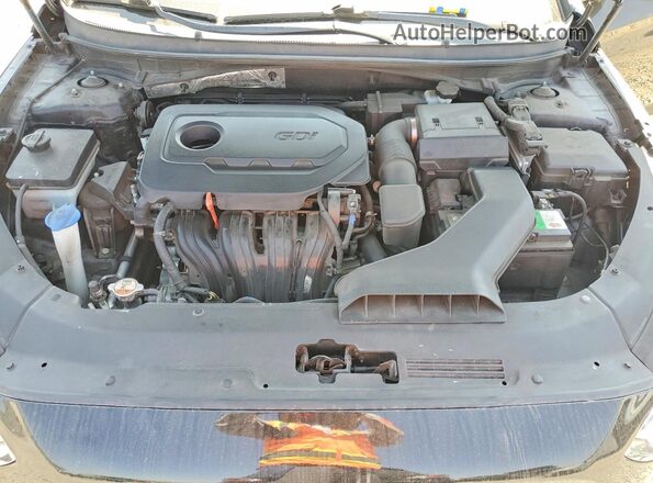 5NPE34AF0KH761950 2019 HYUNDAI SONATA Black Widok wnętrza z tyłu