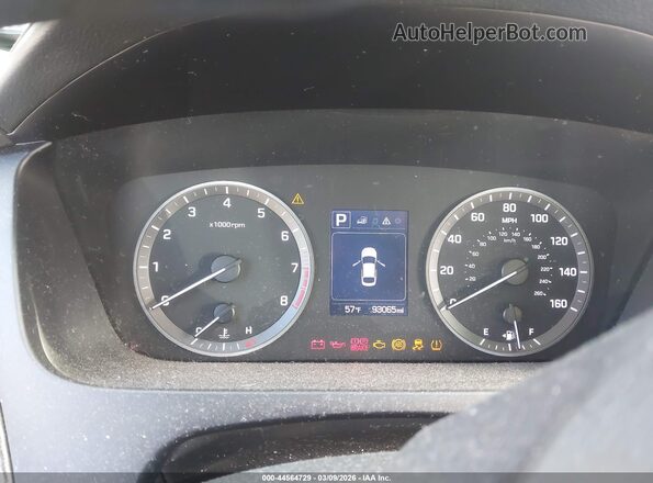 5NPE34AF1GH351875 2016 HYUNDAI SONATA Черный Вид задних сидений