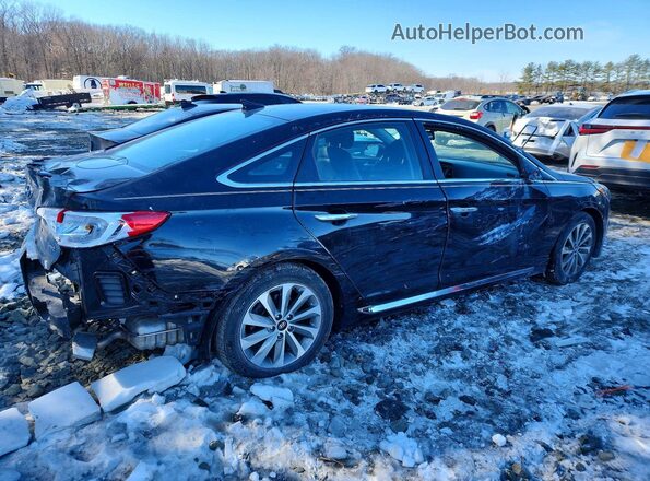 5NPE34AF1GH389462 2016 HYUNDAI SONATA Черный Задняя правая четверть