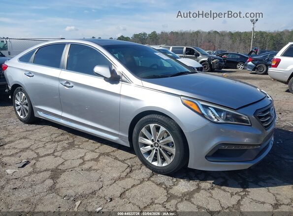 5NPE34AF1HH460290 2017 HYUNDAI SONATA Серебряный Передняя правая четверть
