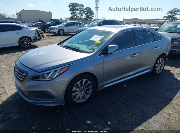 5NPE34AF1HH460290 2017 HYUNDAI SONATA Серебряный Передняя левая четверть