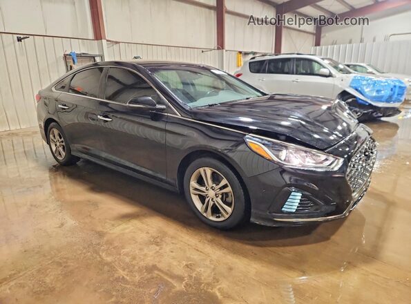 5NPE34AF1KH736717 2019 HYUNDAI SONATA Черный Передняя правая четверть