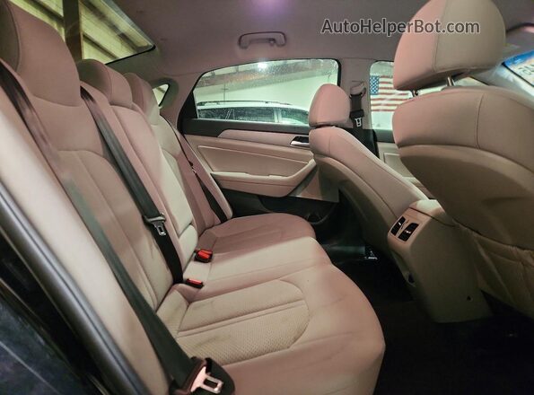 5NPE34AF1KH736717 2019 HYUNDAI SONATA Черный Вид задних сидений