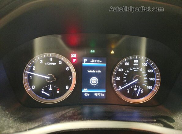 5NPE34AF1KH736717 2019 HYUNDAI SONATA Черный Вид щитка приборов