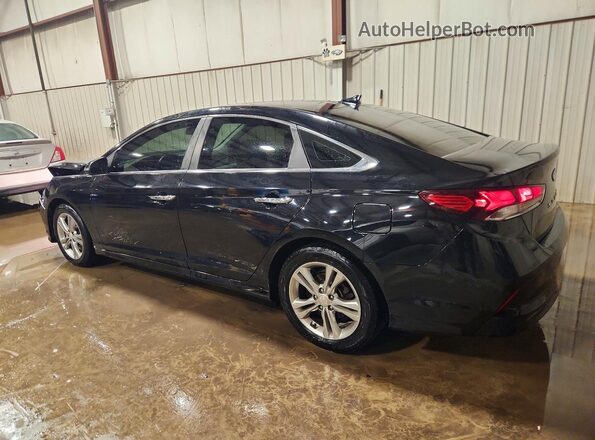 5NPE34AF1KH736717 2019 HYUNDAI SONATA Черный Задняя левая четверть