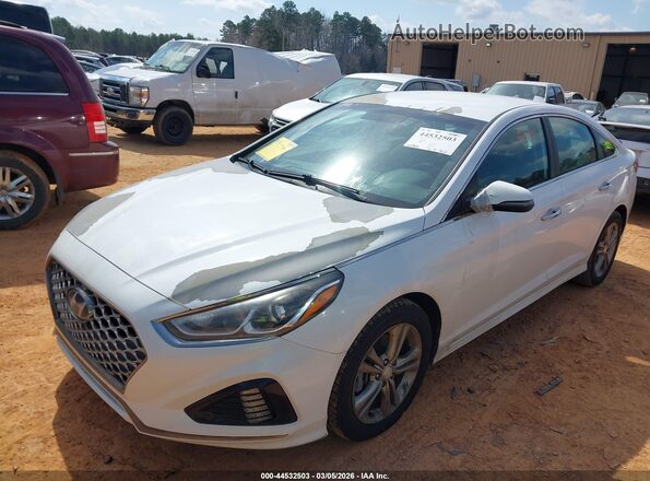 5NPE34AF1KH815840 2019 HYUNDAI SONATA White Przód lewy