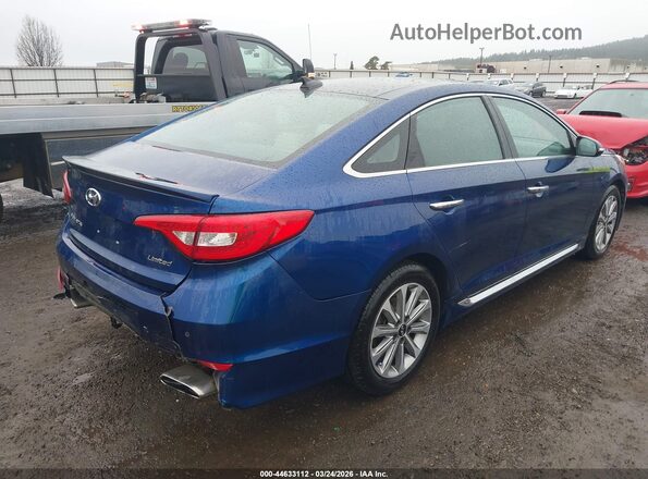 5NPE34AF2GH315760 2016 HYUNDAI SONATA Синий Задняя правая четверть