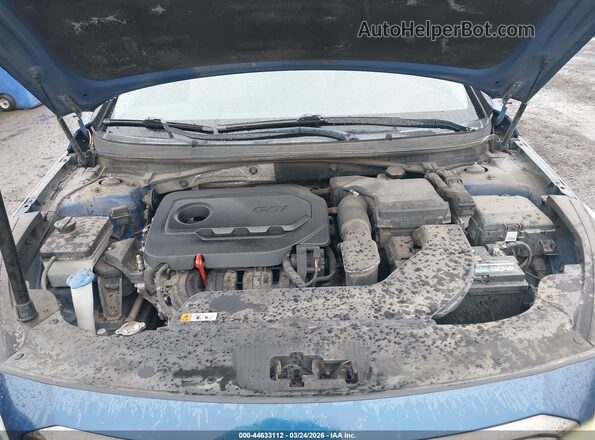 5NPE34AF2GH315760 2016 HYUNDAI SONATA Синий Вид сзади