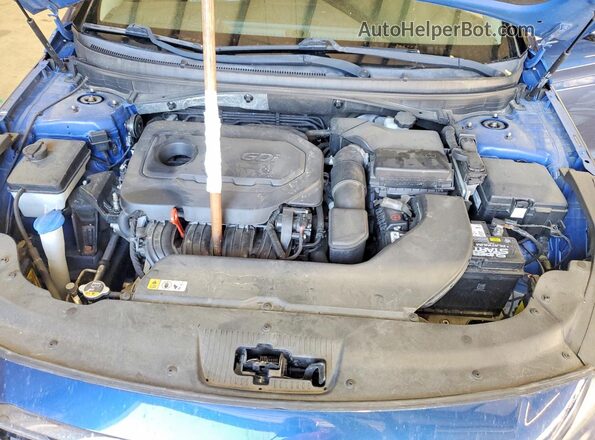 5NPE34AF2GH331361 2016 HYUNDAI SONATA Синий Вид задней части салона