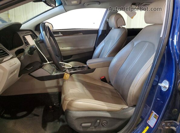 5NPE34AF2GH331361 2016 HYUNDAI SONATA Синий Вид салона спереди